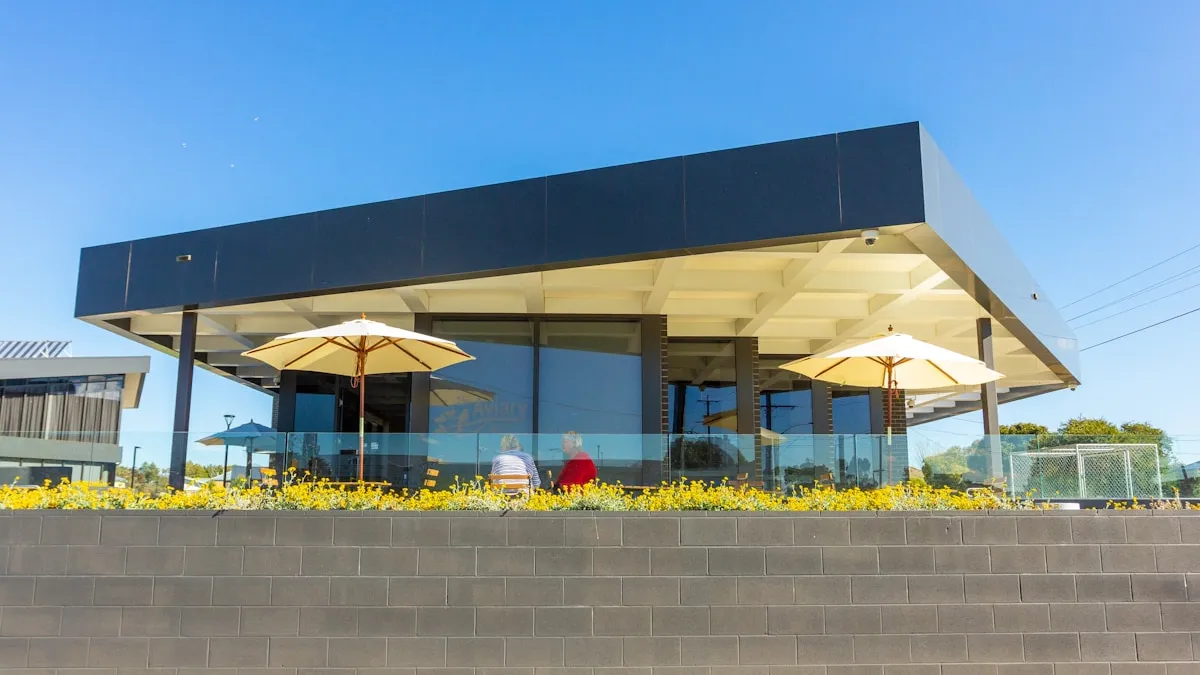 New restaurant building under development in a growing Texas suburb like Prosper
